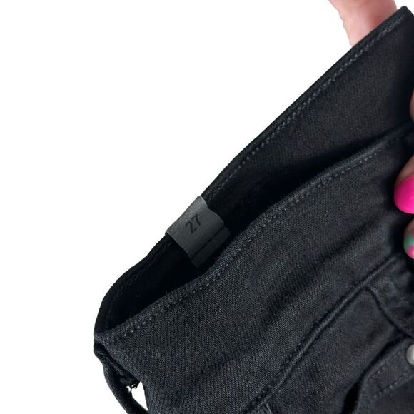 Citizens Of Humanity Black Studded Rocket High Rise Ankle Skinny Ventana Jeans - Picture 8 of 10